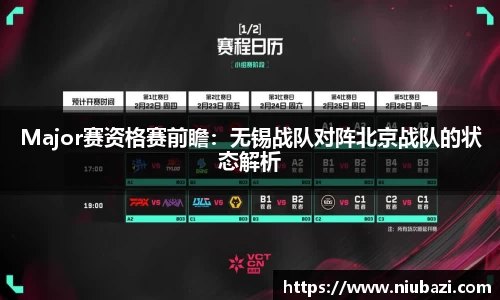 Major赛资格赛前瞻：无锡战队对阵北京战队的状态解析